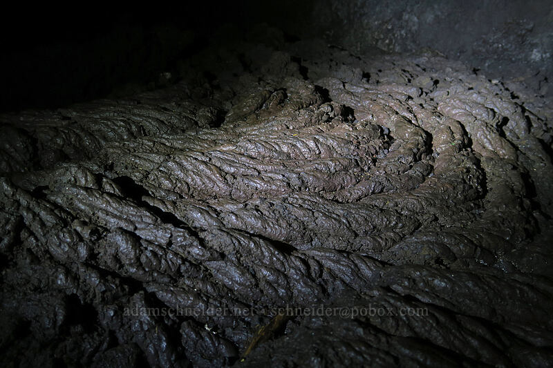 pahoehoe lava [Sawyer's Caves, Willamette National Forest, Linn County, Oregon]