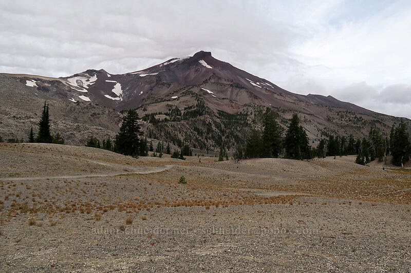 South Sister & pumice plains [Green Lakes Trail, Three Sisters Wilderness, Deschutes County, Oregon]