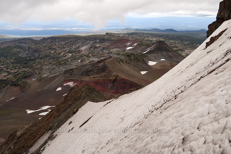 snowfield & Tam McArthur Rim [Broken Top climber's trail, Three Sisters Wilderness, Deschutes County, Oregon]