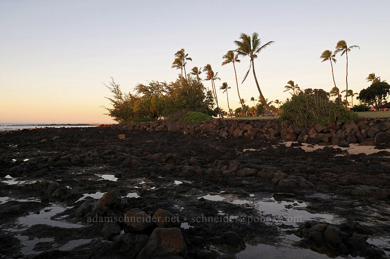 sunrise [Po'ipu Beach Park, Po'ipu, Kaua'i, Hawaii]