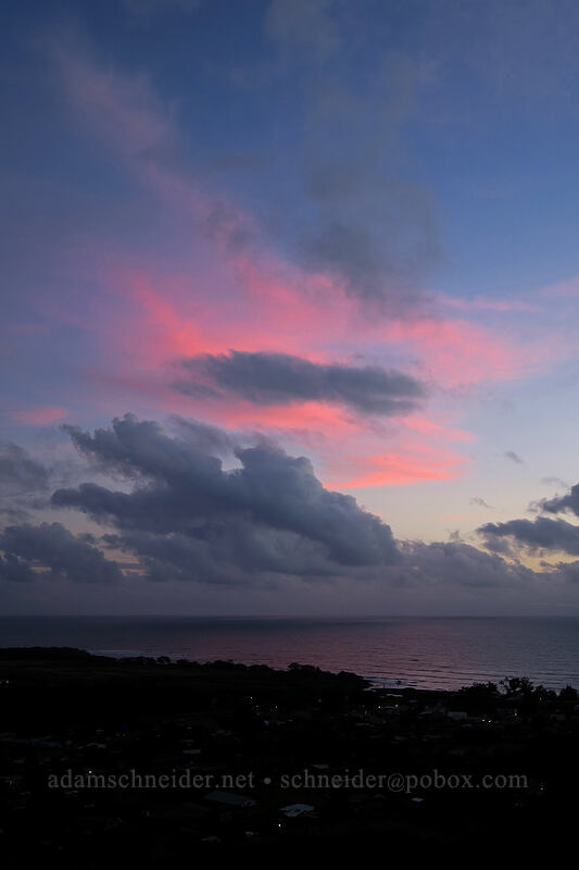 sunset clouds [Waimea Canyon Drive, Waimea, Kaua'i, Hawaii]