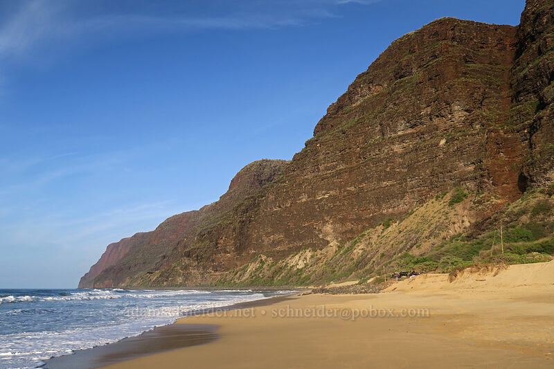 end of Polihale Ridge [Polihale Beach, Polihale State Park, Kaua'i, Hawaii]