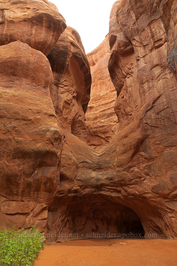 end of Lomatium Canyon [Fiery Furnace, Arches National Park, Grand County, Utah]