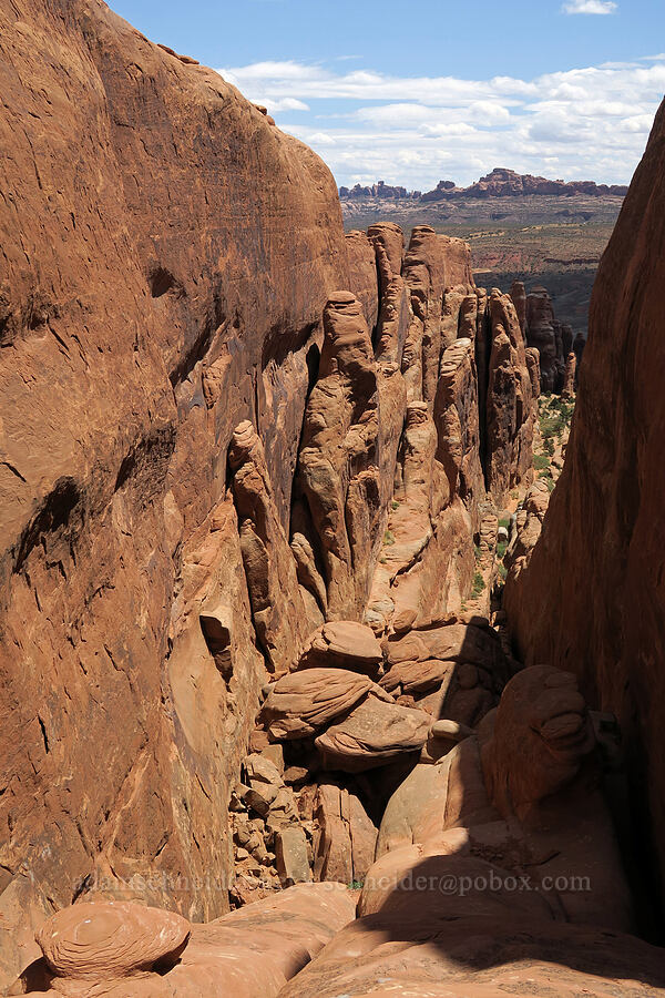 sandstone canyon [Fiery Furnace, Arches National Park, Grand County, Utah]