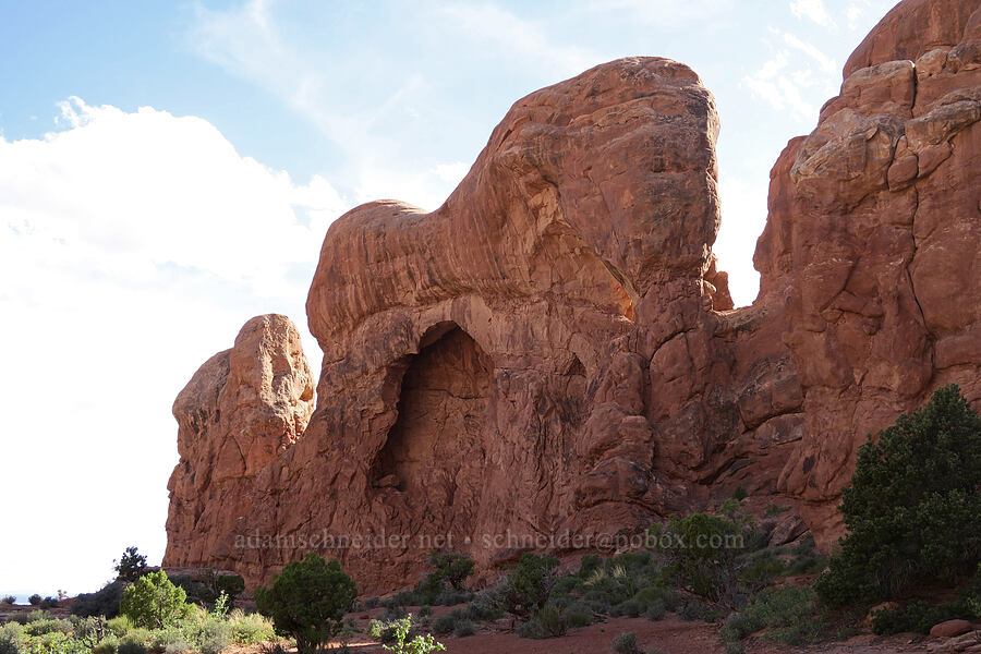 Elephant Arch [Double Arch Trail, Arches National Park, Grand County, Utah]