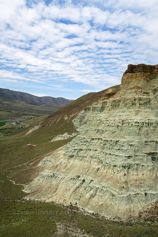 blue rock & cloud pattens [Flood of Fire Trail, John Day Fossil Beds National Monument, Grant County, Oregon]