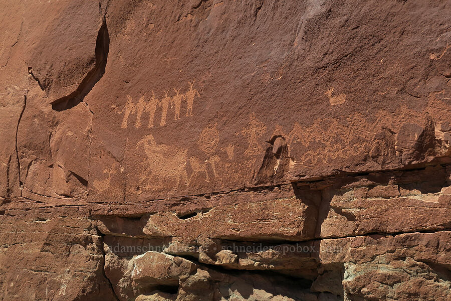 petroglyphs [Poison Spider Trail, Moab, Grand County, Utah]