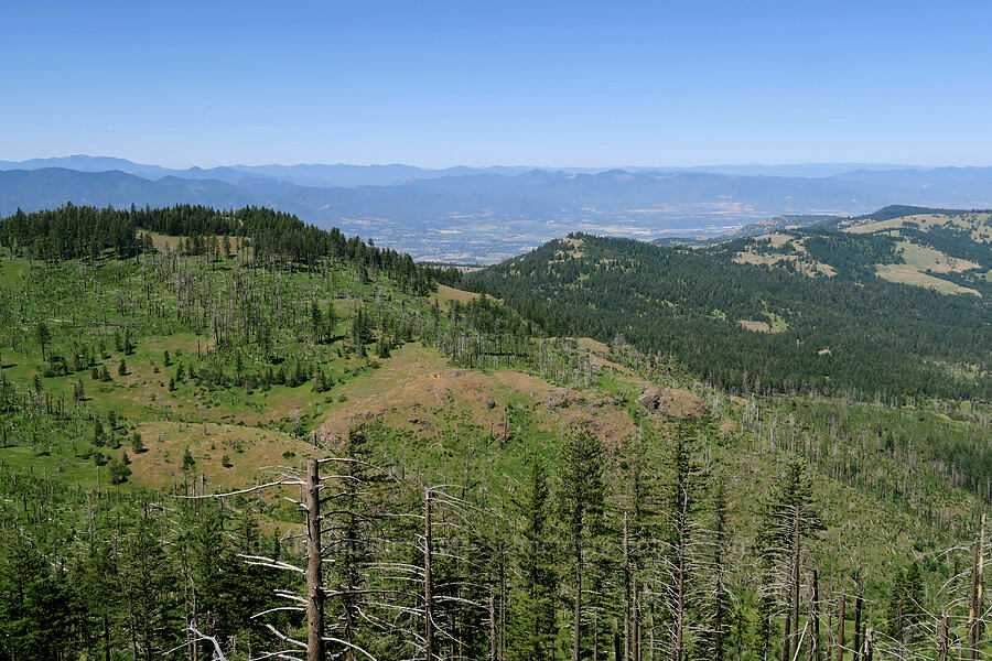 view toward Medford [Grizzly Peak Trail, Jackson County, Oregon]