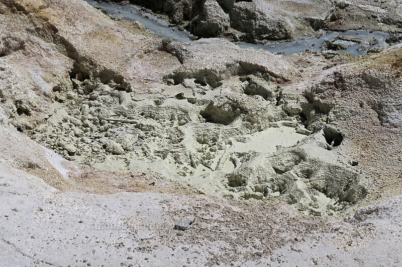 boiling mud pots [Bumpass Hell, Lassen Volcanic National Park, Shasta County, California]