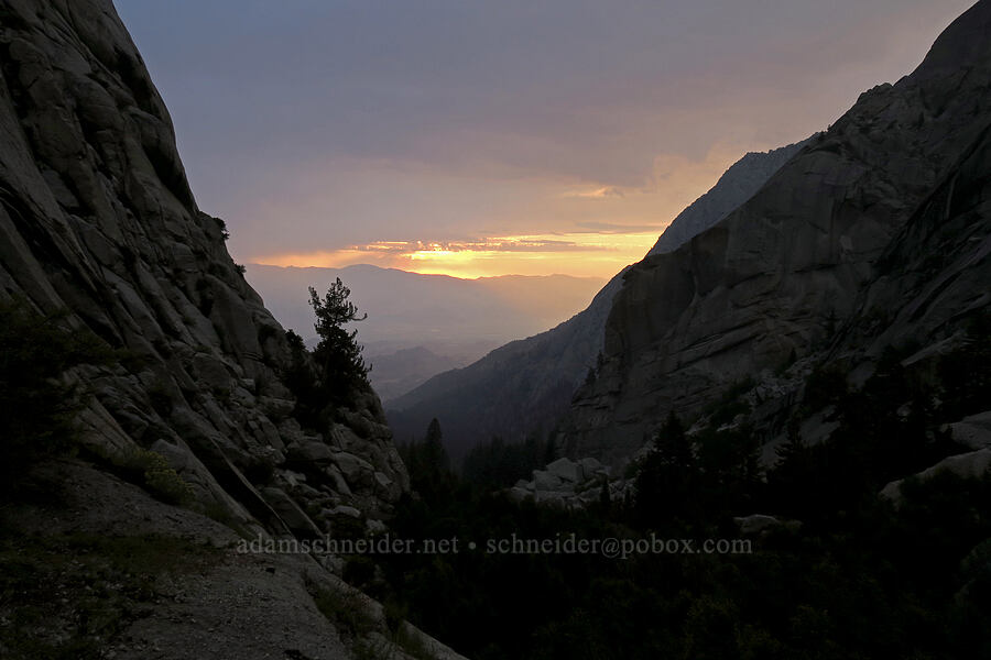 sunrise [Mt. Whitney Mountaineer's Route, John Muir Wilderness, Inyo County, California]
