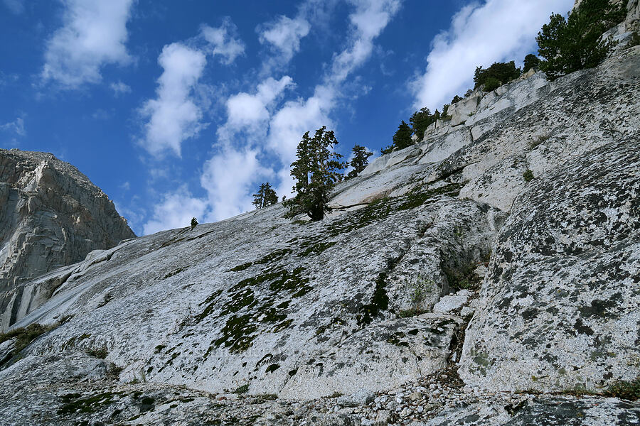 granite slab shortcut [Mt. Whitney Mountaineer's Route, John Muir Wilderness, Inyo County, California]