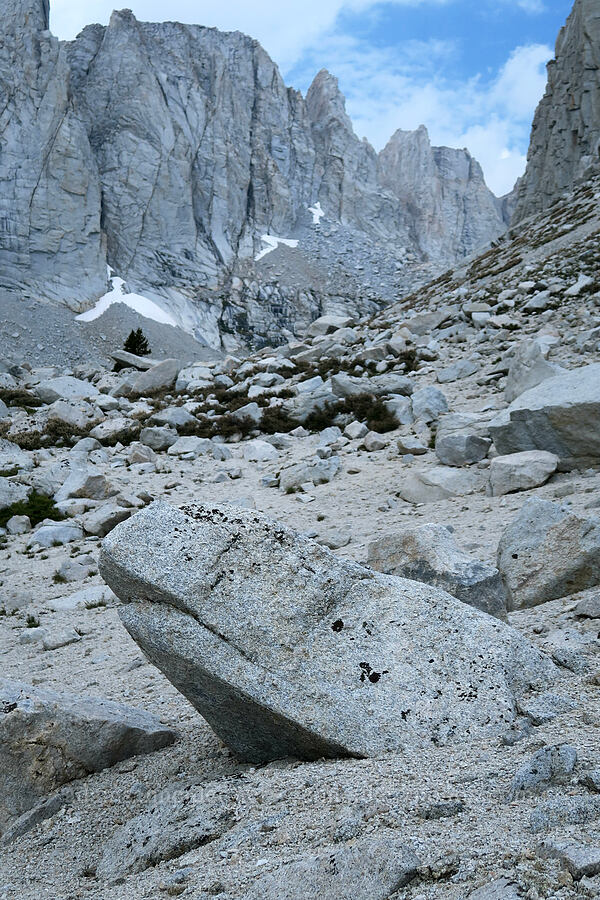 whale-shaped rock [Mt. Whitney Mountaineer's Route, John Muir Wilderness, Inyo County, California]