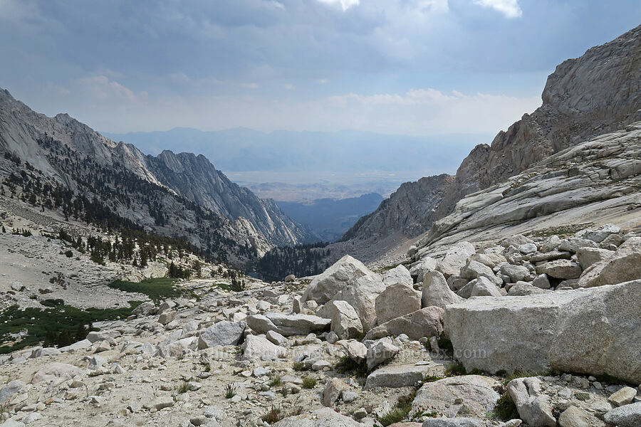 valley below Upper Boy Scout Lake [Mt. Whitney Mountaineer's Route, John Muir Wilderness, Inyo County, California]