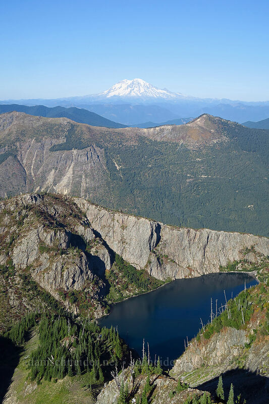 Mount Rainier & Shovel Lake [Whittier Trail, Mt. St. Helens National Volcanic Monument, Skamania County, Washington]