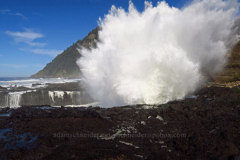 exploding waves [Cape Perpetua Scenic Area, Siuslaw National Forest, Lincoln County, Oregon]