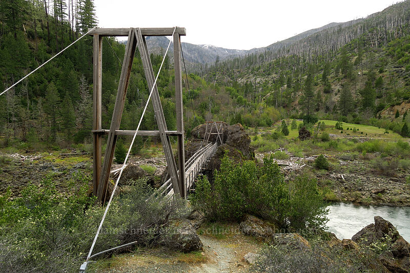 Swinging Bridge [Fall Creek Trail, Rogue River-Siskiyou National Forest, Josephine County, Oregon]