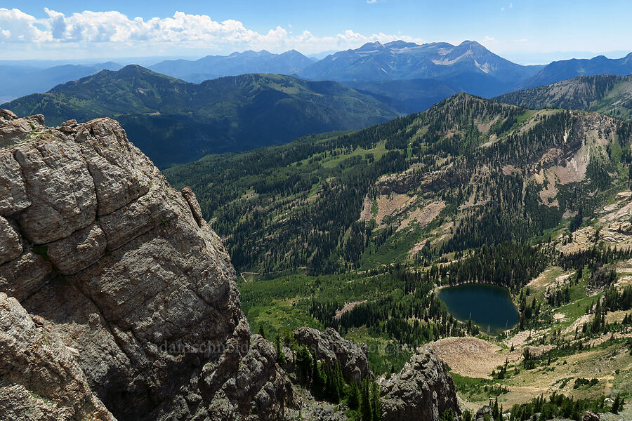 Pittsburg Lake & Wasatch Mountains [Devil's Castle, Alta, Salt Lake County, Utah]