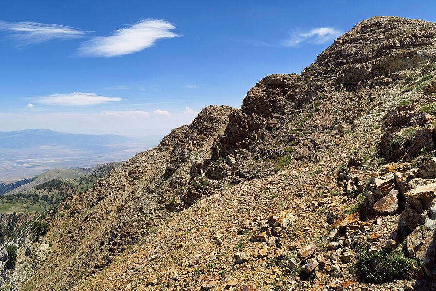 summit ridge [Stansbury Crest Trail, Deseret Peak Wilderness, Tooele County, Utah]