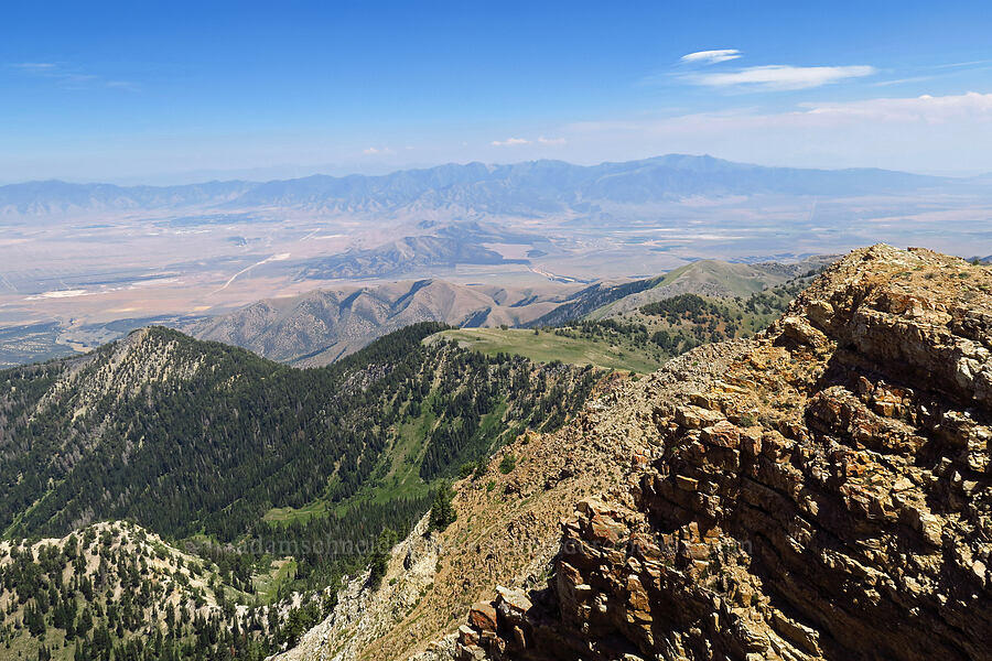 Oquirrh Mountains [Deseret Peak summit, Deseret Peak Wilderness, Tooele County, Utah]