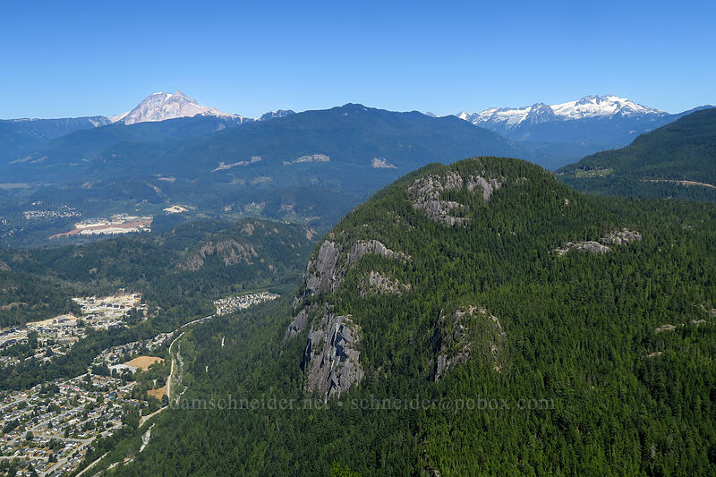 Mt. Garibaldi, Mamquam Mountain, & Slhanay (The Squaw) [Third Peak, Stawamus Chief Provincial Park, British Columbia, Canada]