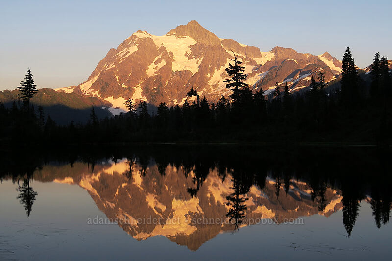 Mt. Shuksan & Picture Lake [Picture Lake Path, Mount Baker-Snoqualmie National Forest, Whatcom County, Washington]