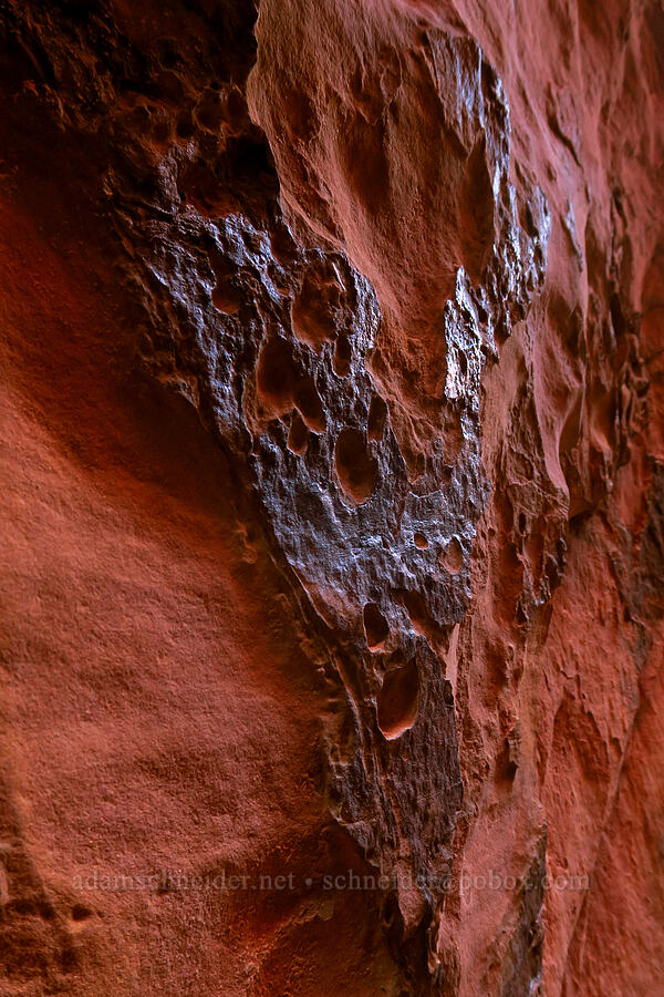 desert varnish [Spooky Slot Canyon, Grand Staircase-Escalante National Monument, Kane County, Utah]