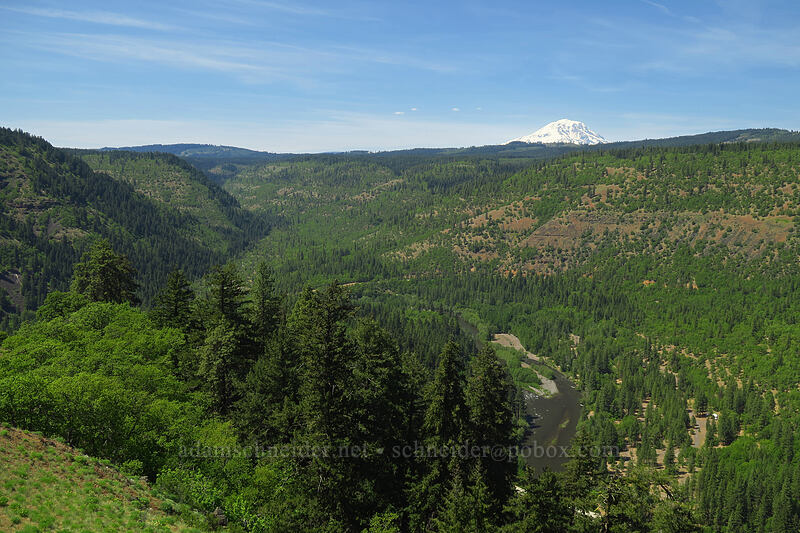 Klickitat River & Mount Adams [Leidl Ridge, Klickitat Wildlife Area, Klickitat County, Washington]