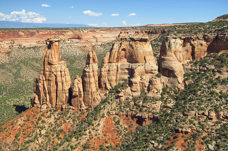 sandstone pinnacles [Grand View, Colorado National Monument, Mesa County, Colorado]