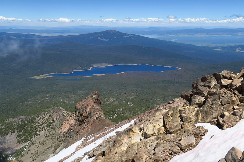 Fourmile Lake & Pelican Butte [Mt. McLoughlin summit, Sky Lakes Wilderness, Jackson County, Oregon]