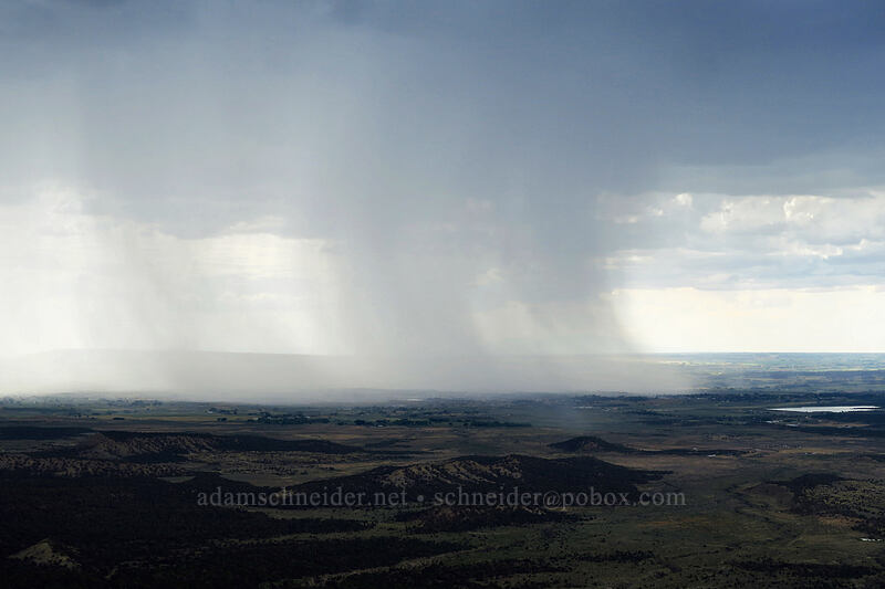 rain in the Montezuma Valley [Montezuma Valley Overlook, Mesa Verde National Park, Montezuma County, Colorado]