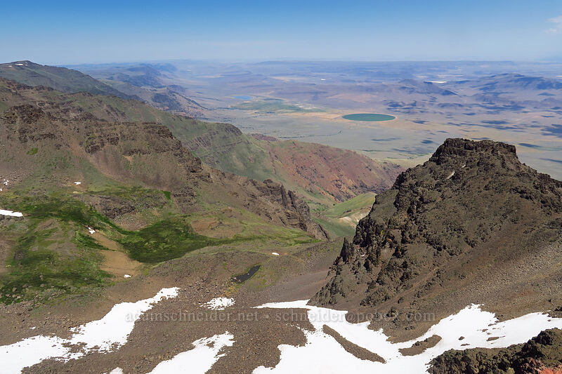 top of the south fork of Willow Creek [East Rim Viewpoint, Steens Mountain, Harney County, Oregon]