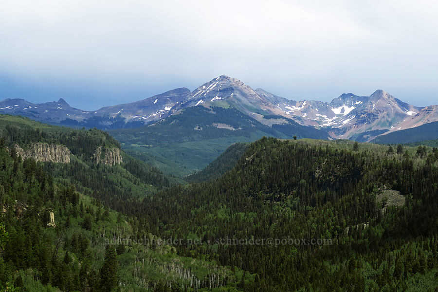 La Plata Mountains [West Mancos Overlook, San Juan National Forest, Montezuma County, Colorado]