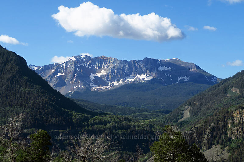 San Miguel Peak & Sheep Mountain [Gold Point, Uncompaghre National Forest, San Miguel County, Colorado]