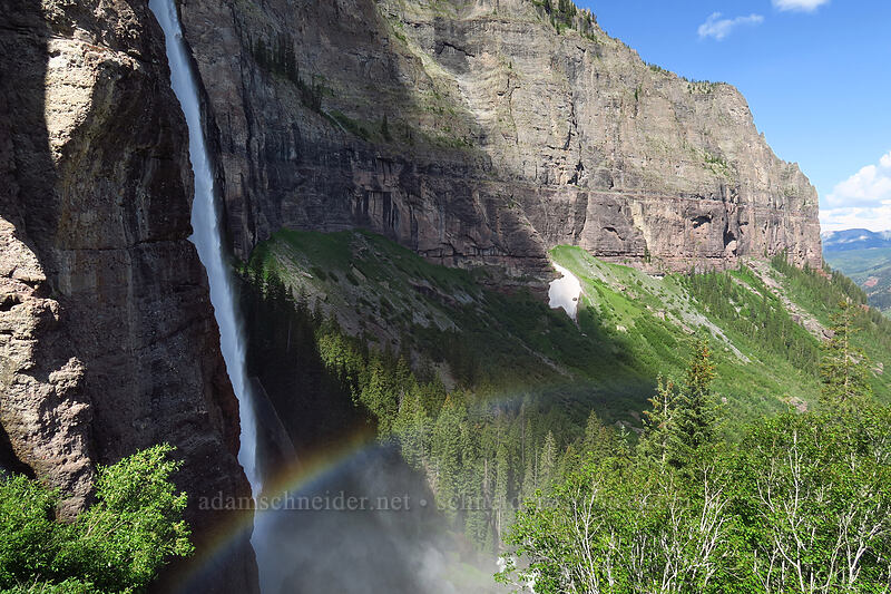 rainbow below Bridal Veil Falls [Black Bear Pass Road, Telluride, San Miguel County, Colorado]