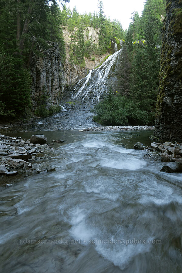 Walupt Creek Falls & the Cispus River [Cispus River Canyon, Goat Rocks Wilderness, Lewis County, Washington]