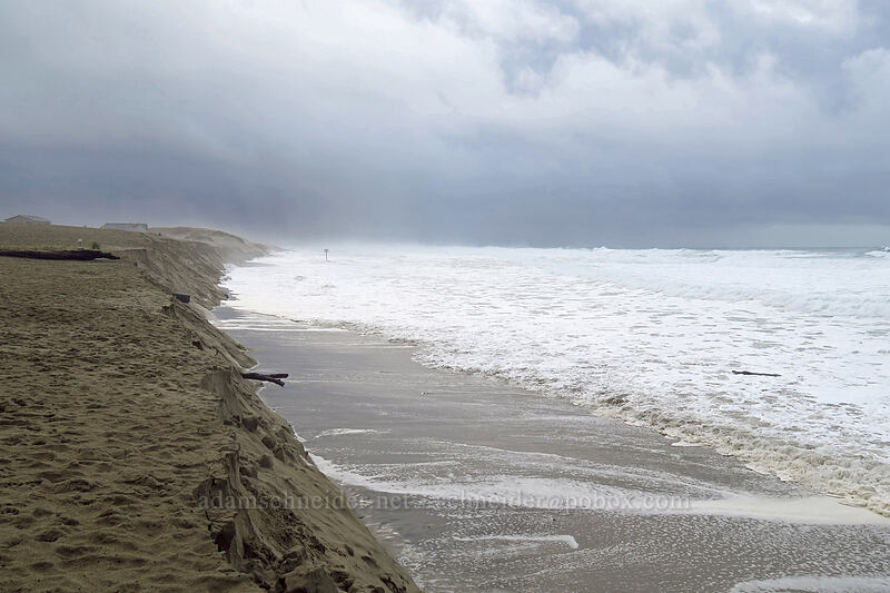 coastal erosion [Kiwanda Beach, Pacific City, Tillamook County, Oregon]