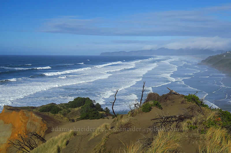 view to the north toward Cape Lookout [Cape Kiwanda State Natural Area, Pacific City, Tillamook County, Oregon]