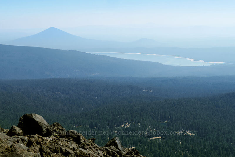 Odell Butte & Crescent Lake [Diamond Peak summit trail, Diamond Peak Wilderness, Lane County, Oregon]
