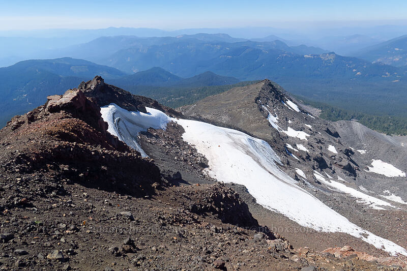 Diamond Peak's northwest ridge [Diamond Peak summit, Diamond Peak Wilderness, Lane County, Oregon]