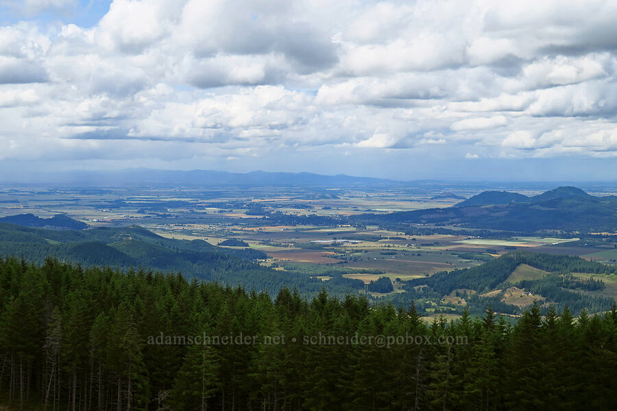 Willamette Valley & clouds [Horse Rock Ridge, Linn County, Oregon]