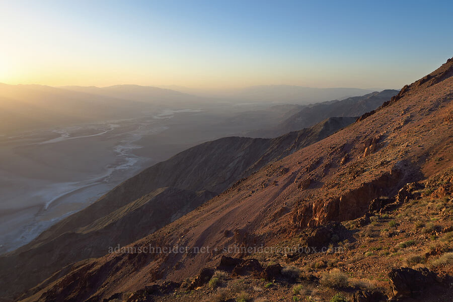 sunset above Death Valley [Dante's View, Death Valley National Park, Inyo County, California]