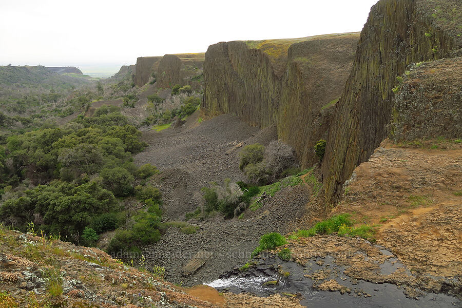 top of Phantom Falls [North Table Mountain Ecological Reserve, Butte County, California]