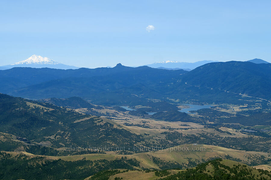 Mount Shasta, Pilot Rock, The Eddys, & Emigrant Lake [Grizzly Peak Trail, Cascade-Siskiyou National Monument, Jackson County, Oregon]