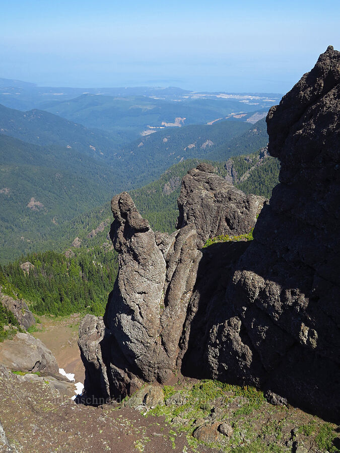 crags northwest of the summit [Mount Angeles, Olympic National Park, Clallam County, Washington]