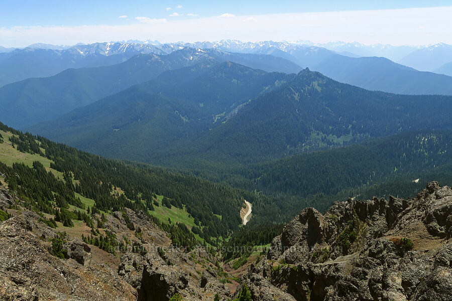 view to the southeast [Mount Angeles, Olympic National Park, Clallam County, Washington]