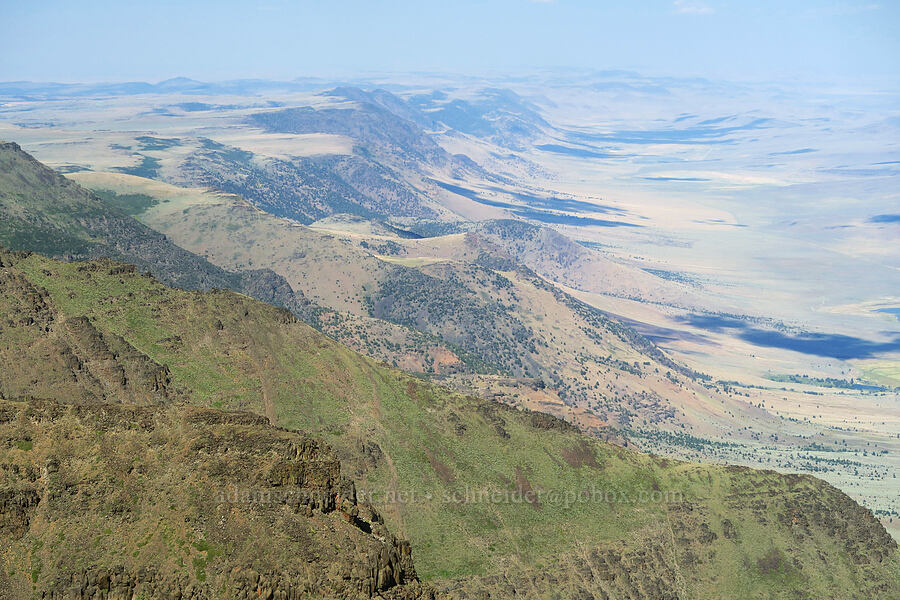 north end of Steens Mountain [East Rim Viewpoint, Steens Mountain, Harney County, Oregon]