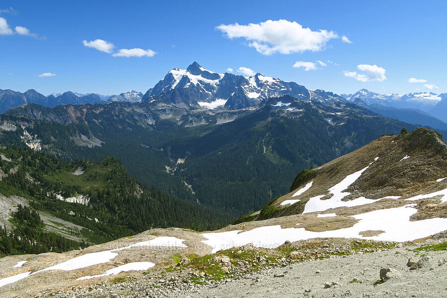 Mount Shuksan [Ptarmigan Ridge Trail, Mt. Baker Wilderness, Whatcom County, Washington]