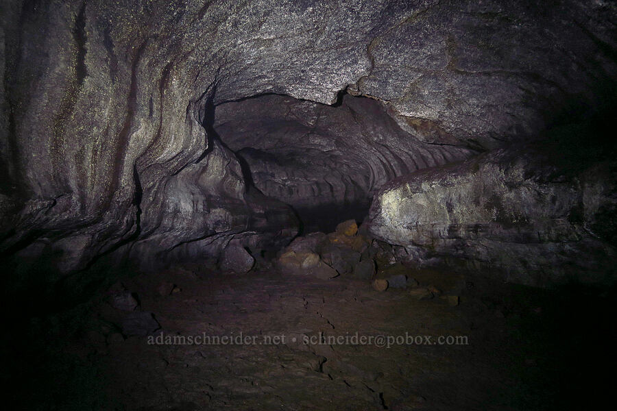 big room [Ape Cave, Mt. St. Helens National Volcanic Monument, Skamania County, Washington]