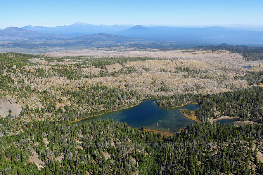 volcanoes & Little Three Creek Lake [Tam McArthur Rim, Three Sisters Wilderness, Oregon]