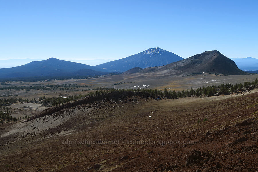 Tumalo Mountain, Mount Bachelor, & Ball Butte [east of Broken Top, Three Sisters Wilderness, Oregon]